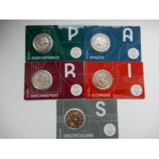 2024-Prantsusmaa Pariisi suveolümpia neljas münt (kõik 5)