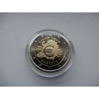 2012-Euro Ühisraha 10. Aastapäev (TYE)-Küpros  (PROOF)