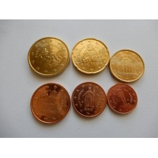 San Marino 1,2,5,10,20,50 senti 2003