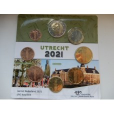 Hollandi eurokomplekt 2021-uus kuningas-Utrecht
