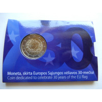 2015-Euroopa Lipu 30a.(EF)-Leedu (mündikaart)