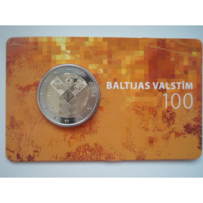 2018-Läti Balti riigid 100 (mündikaart)