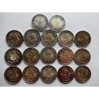 2012   10th anniversary of Euro coins and banknotes 17 pcs